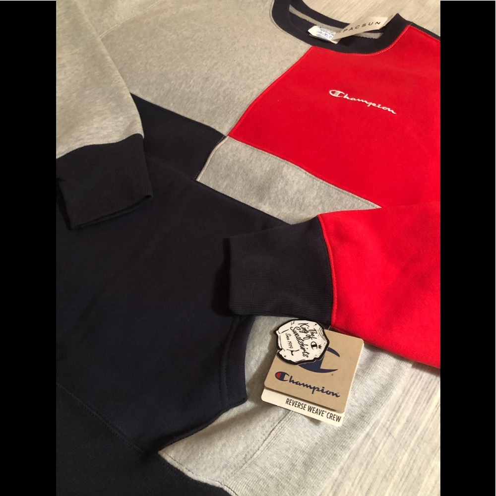Champion colorblock Crewneck Sweatshirt-SOLD OUT - Picture 7 of 8